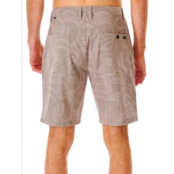 NWT Rip Curl Boardwalk SWC Hybrid Drawstring Shorts Washed Moss Size 32 - Picture 3 of 5